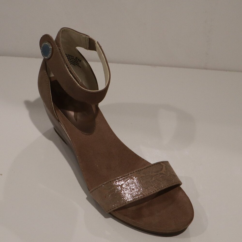 Anne Klein Sport Open Toe Wedges - Size 8
